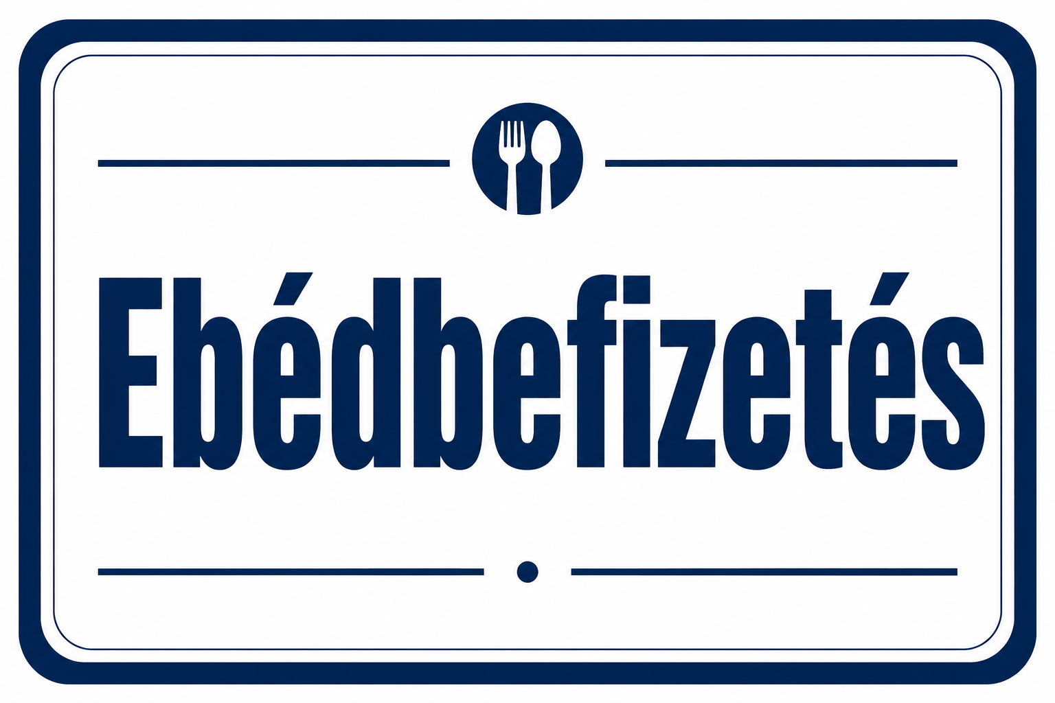 Ebédbefizetés